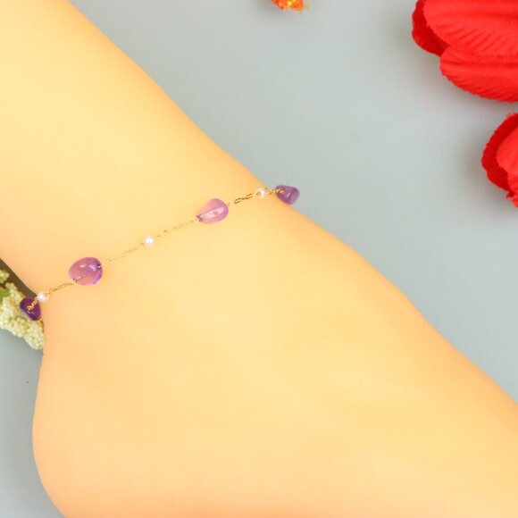 Handmade Anklet – A Stylish Choice for Women, Thoughtful Gift Idea, EVCH1238 - Picture 2 of 9